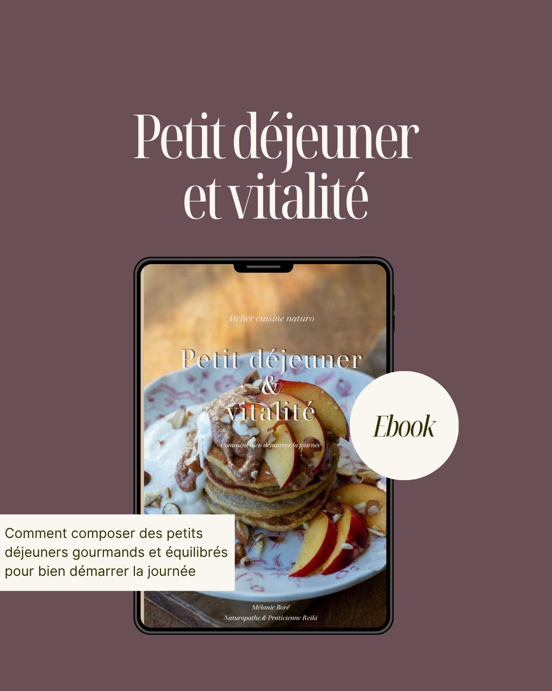 Ebook Recettes Naturo : Petit déjeuner et vitalité